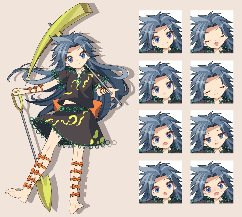 姫虫百々世　立ち絵素材