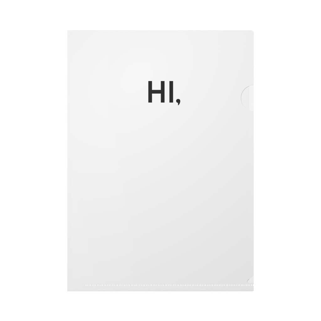HI-BYEクリアファイル