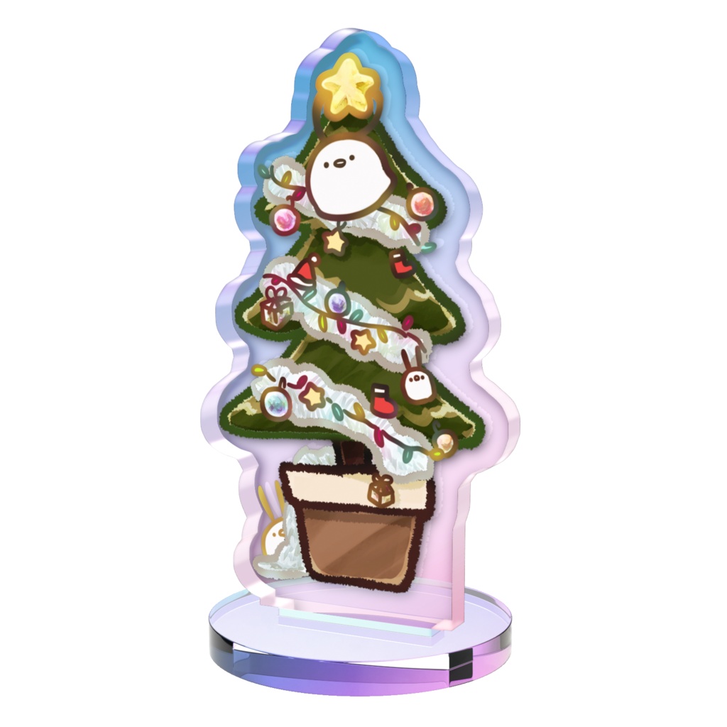 【12/25まで】ちゅんこ豆(クリスマスツリー) オーロラアクスタ