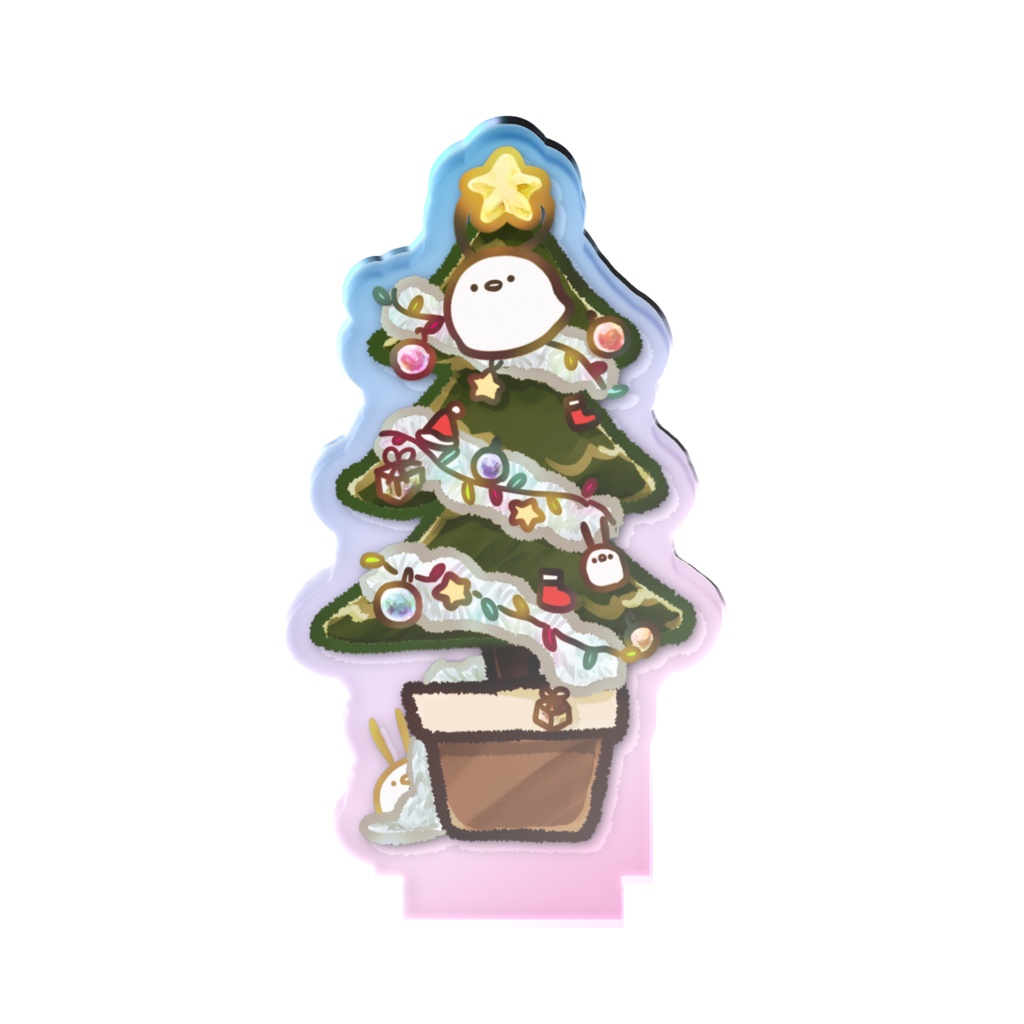 【12/25まで】ちゅんこ豆(クリスマスツリー) オーロラアクスタ