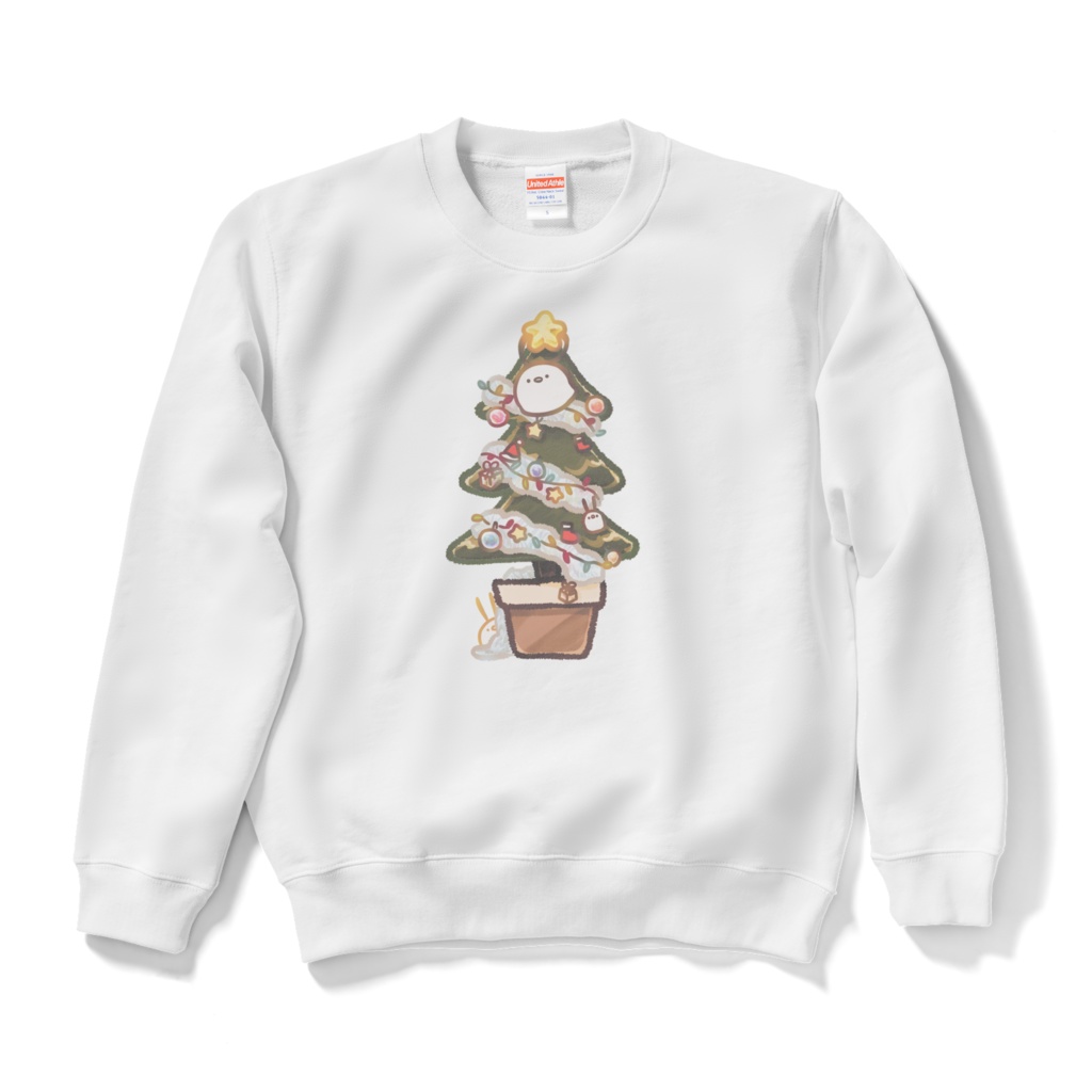 【12/25まで】ちゅんこ豆（クリスマスツリー）　スウェット