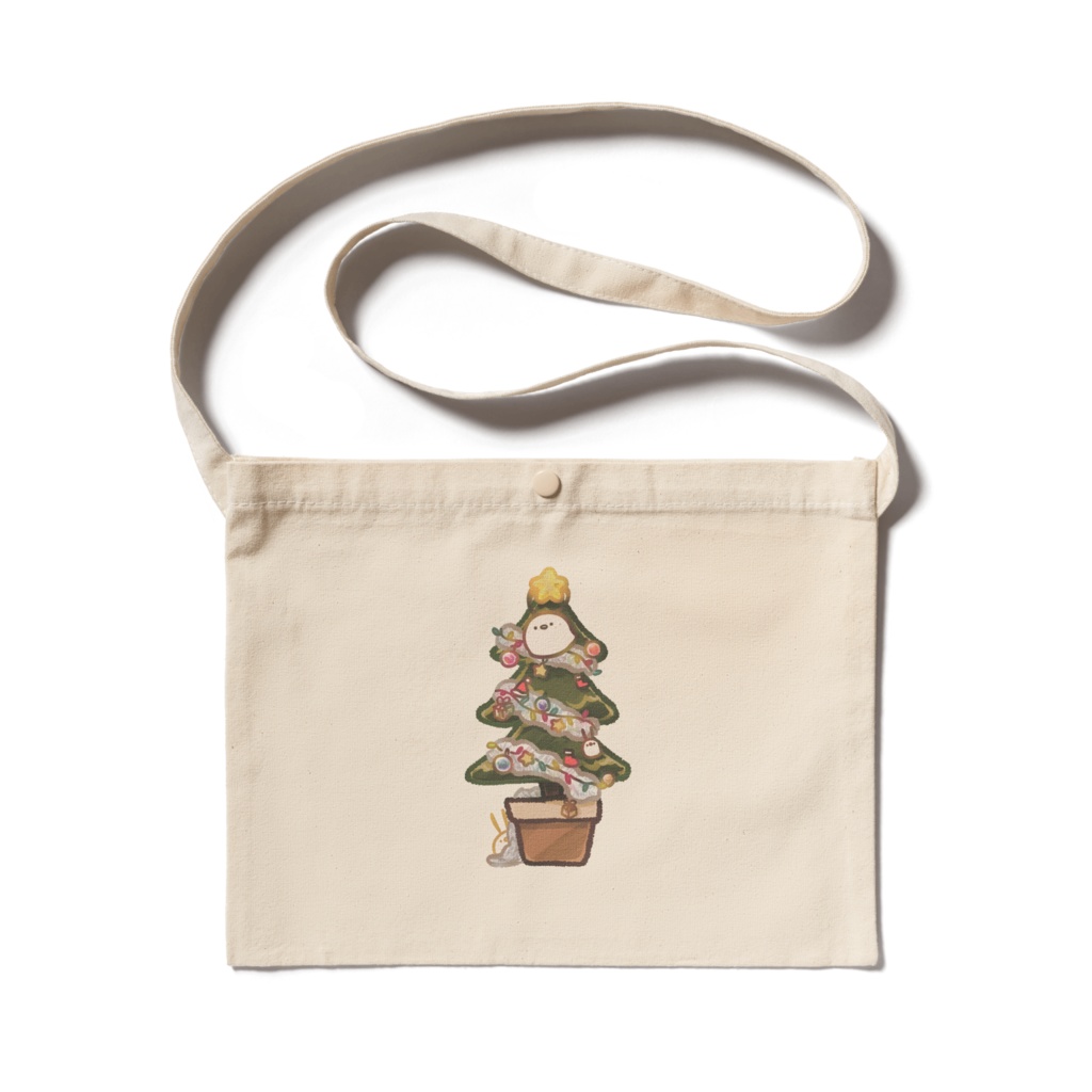 【12/25まで】ちゅんこ豆(クリスマスツリー) サコッシュ
