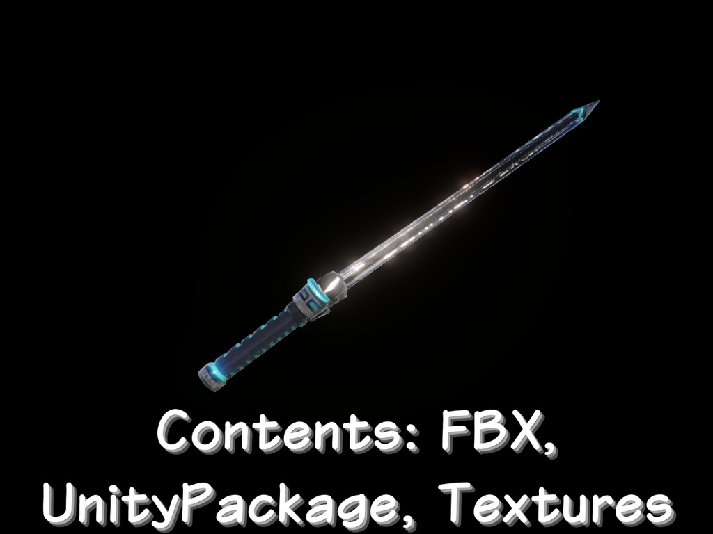 【VRC対応】サイバーパンクソード Cyberpunk_Katana