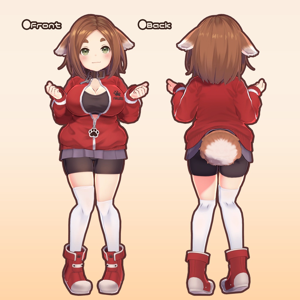 オリジナル3Dモデル「ルイコ」