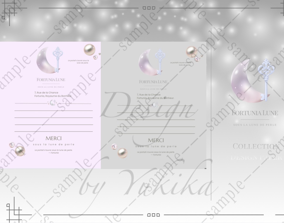 Fortunia Collection メッセージカード 便箋 サンキューカード