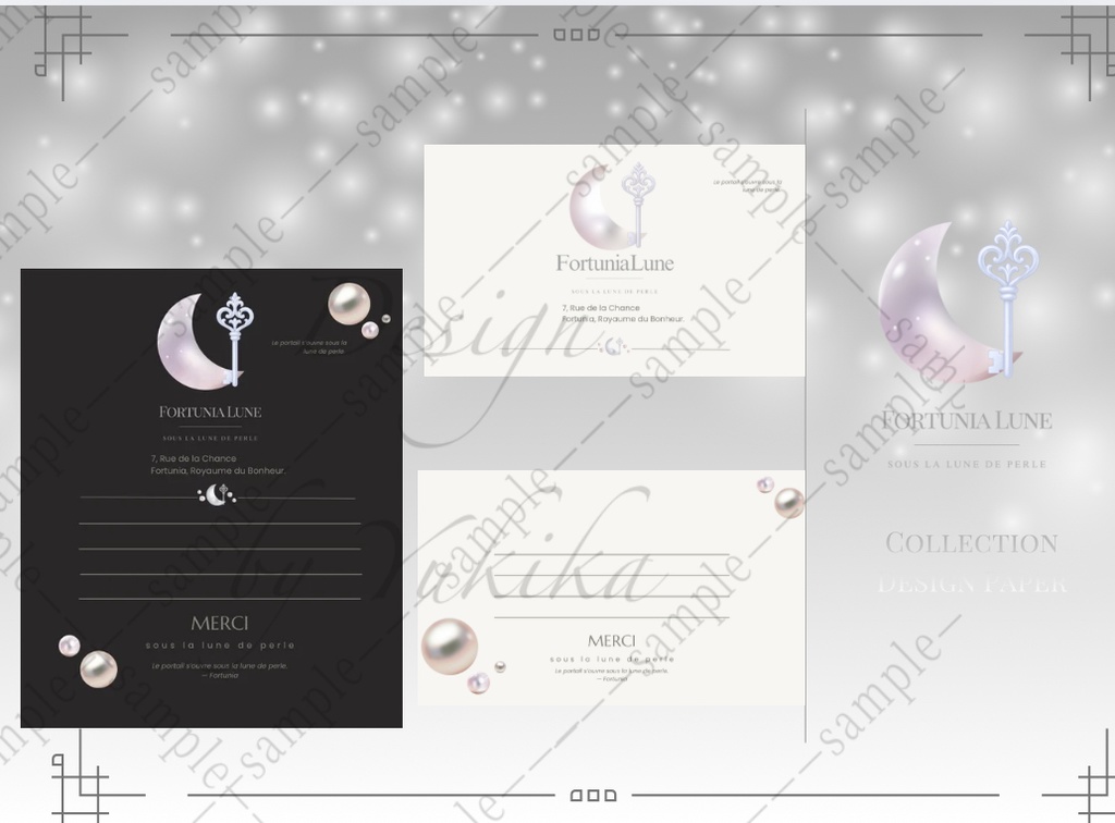 Fortunia Collection メッセージカード 便箋 サンキューカード