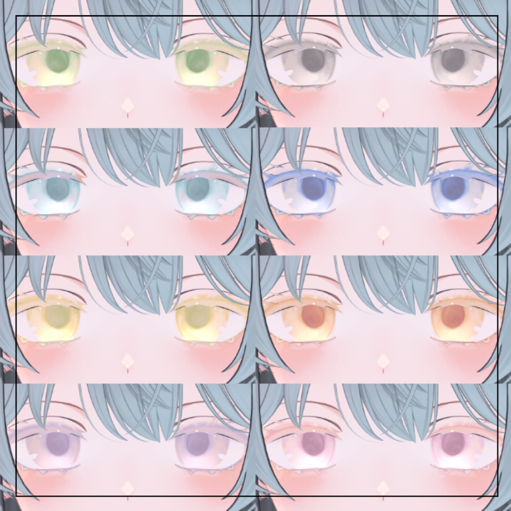 発売記念セール✨【9アバター対応/8Compatible Avatars】Sleepy Pastel Eyetexture