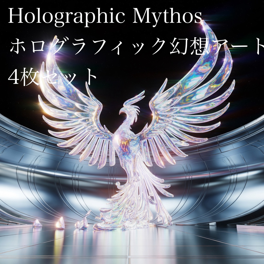 Holographic Mythos：ホログラフィック幻想アート4枚セット