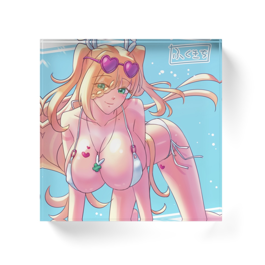 水着ギャルにゃる♀ アクリルブロック