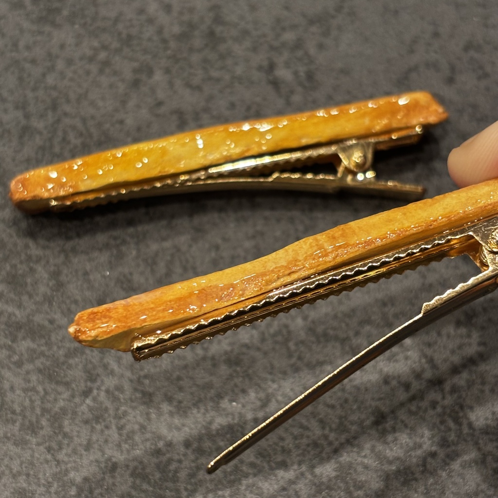 芋けんぴヘアクリップ2本セット