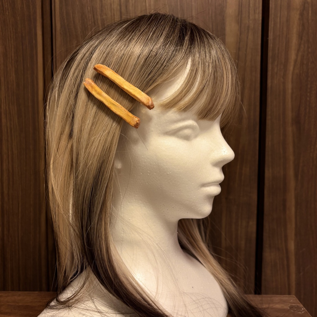 芋けんぴヘアクリップ2本セット