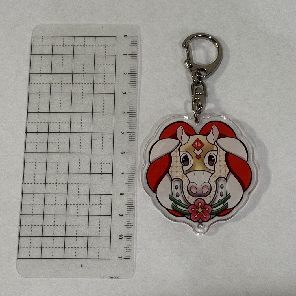 紅白馬のアクキーセット