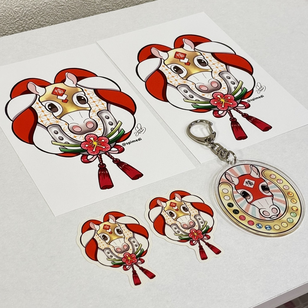 馬蹄アクキーセット