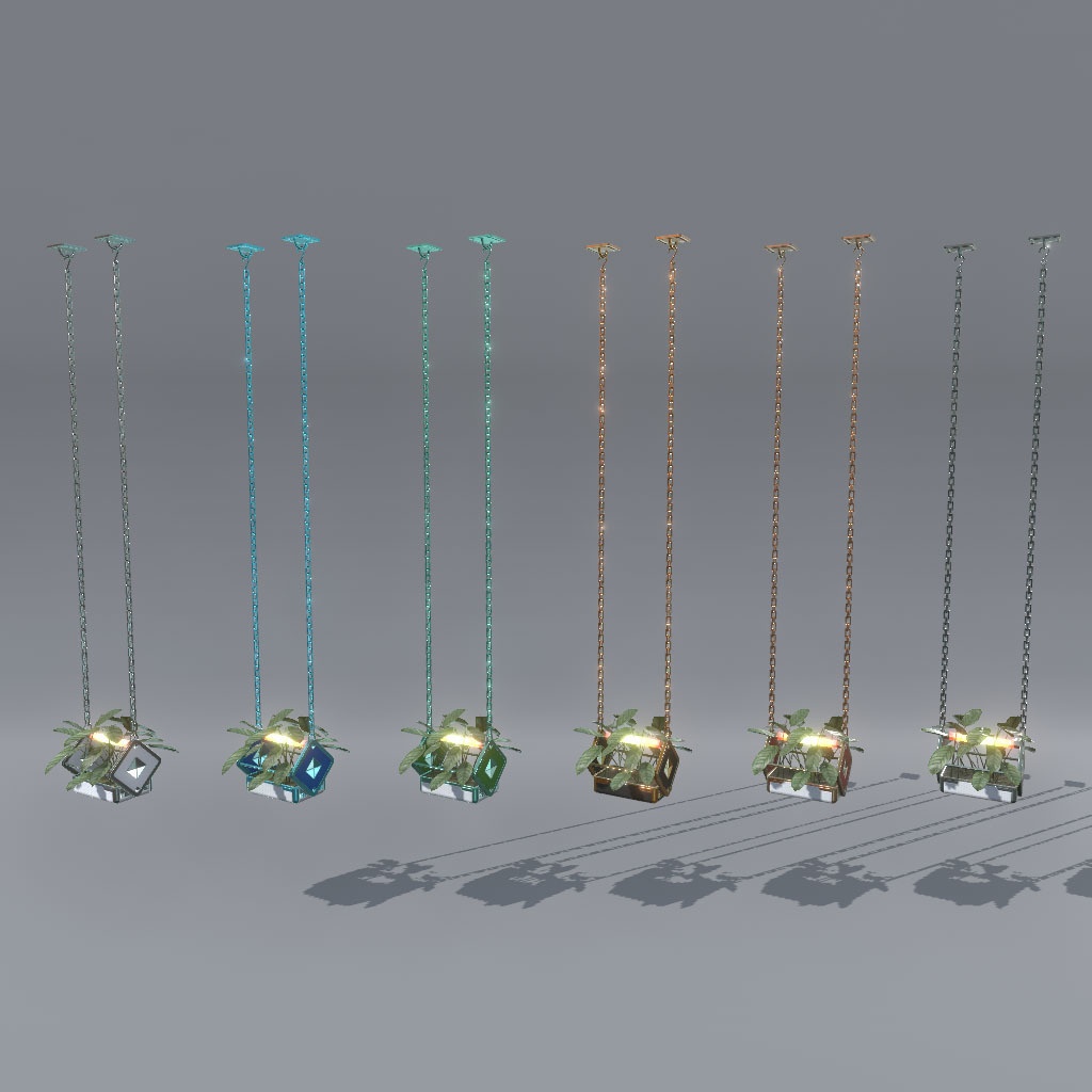 【VRChat想定】サイバー観葉植物(108点)