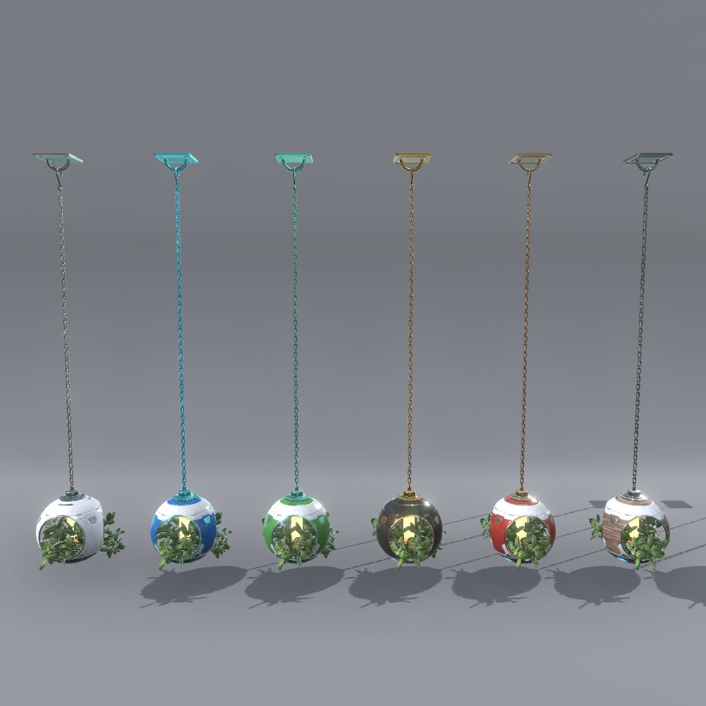 【VRChat想定】サイバー観葉植物(108点)