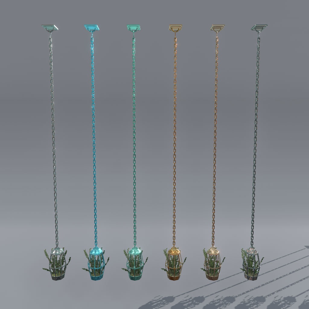 【VRChat想定】サイバー観葉植物(108点)