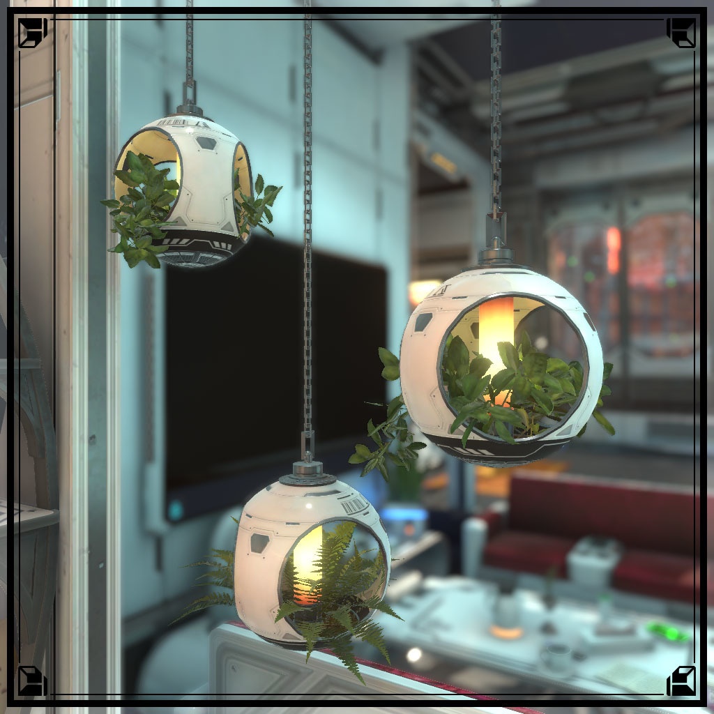 【VRChat想定】サイバー観葉植物(108点)