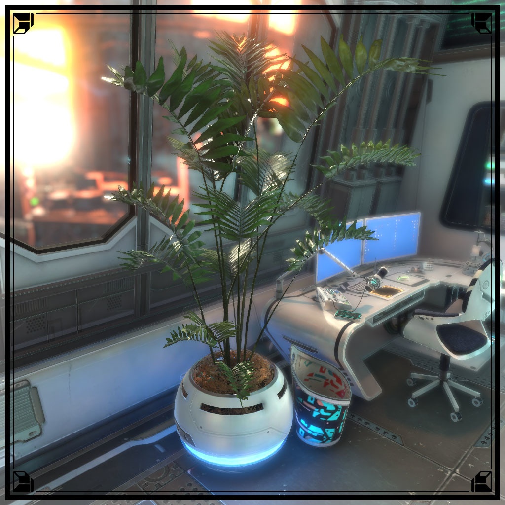 【VRChat想定】サイバー観葉植物(108点)