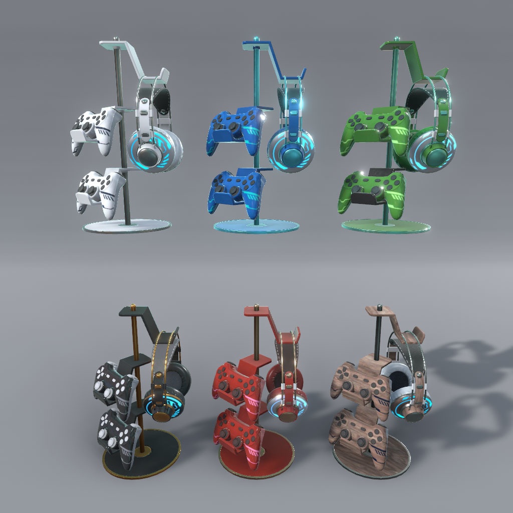 【VRChat想定】サイバーデスク&サイバーガジェット(42点&84点)