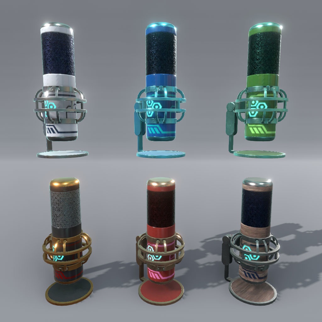 【VRChat想定】サイバーデスク&サイバーガジェット(42点&84点)