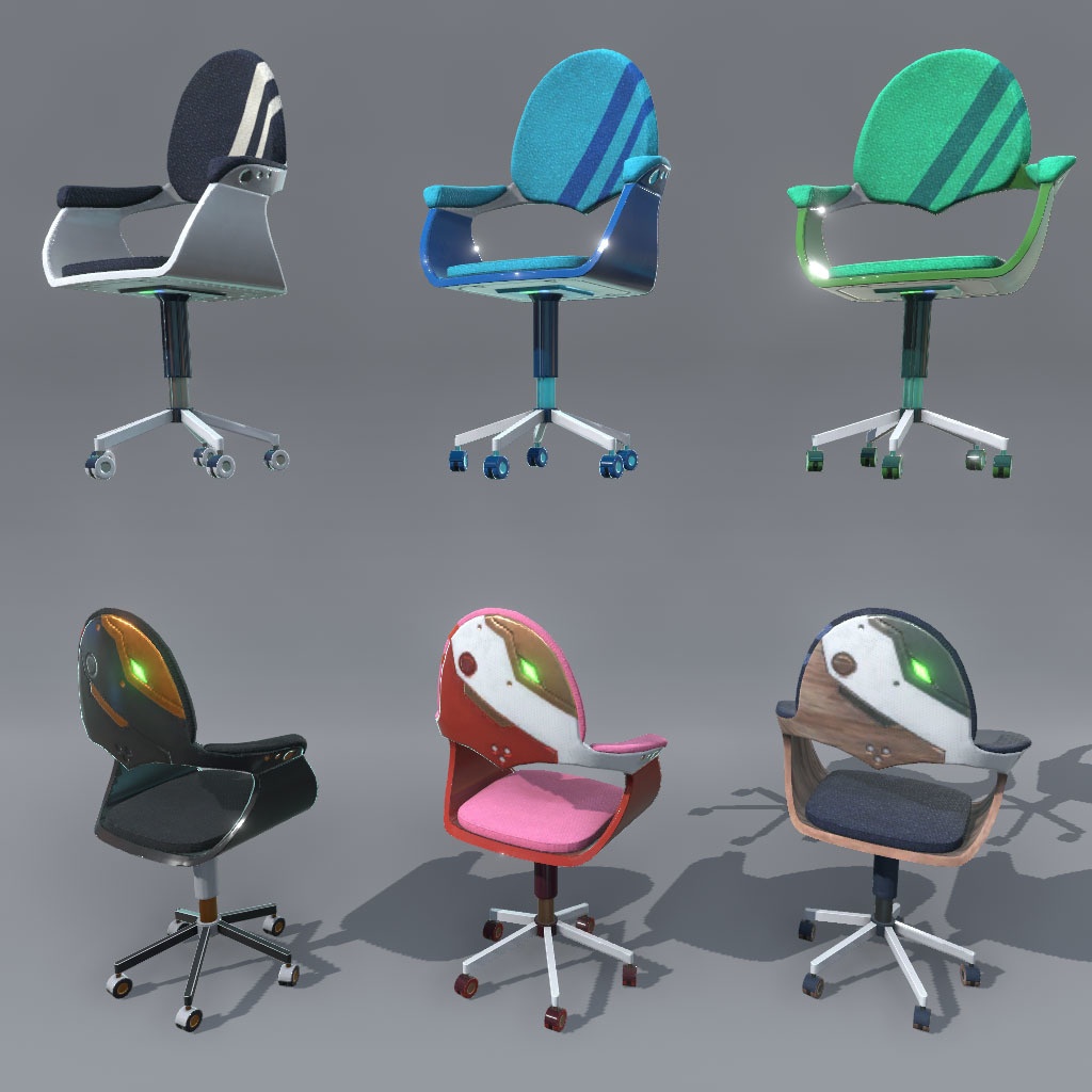 【VRChat想定】サイバーデスク&サイバーガジェット(42点&84点)