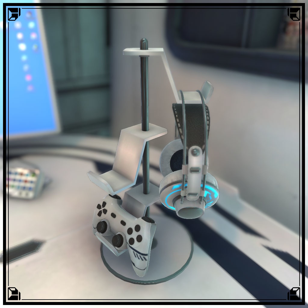 【VRChat想定】サイバーデスク&サイバーガジェット(42点&84点)