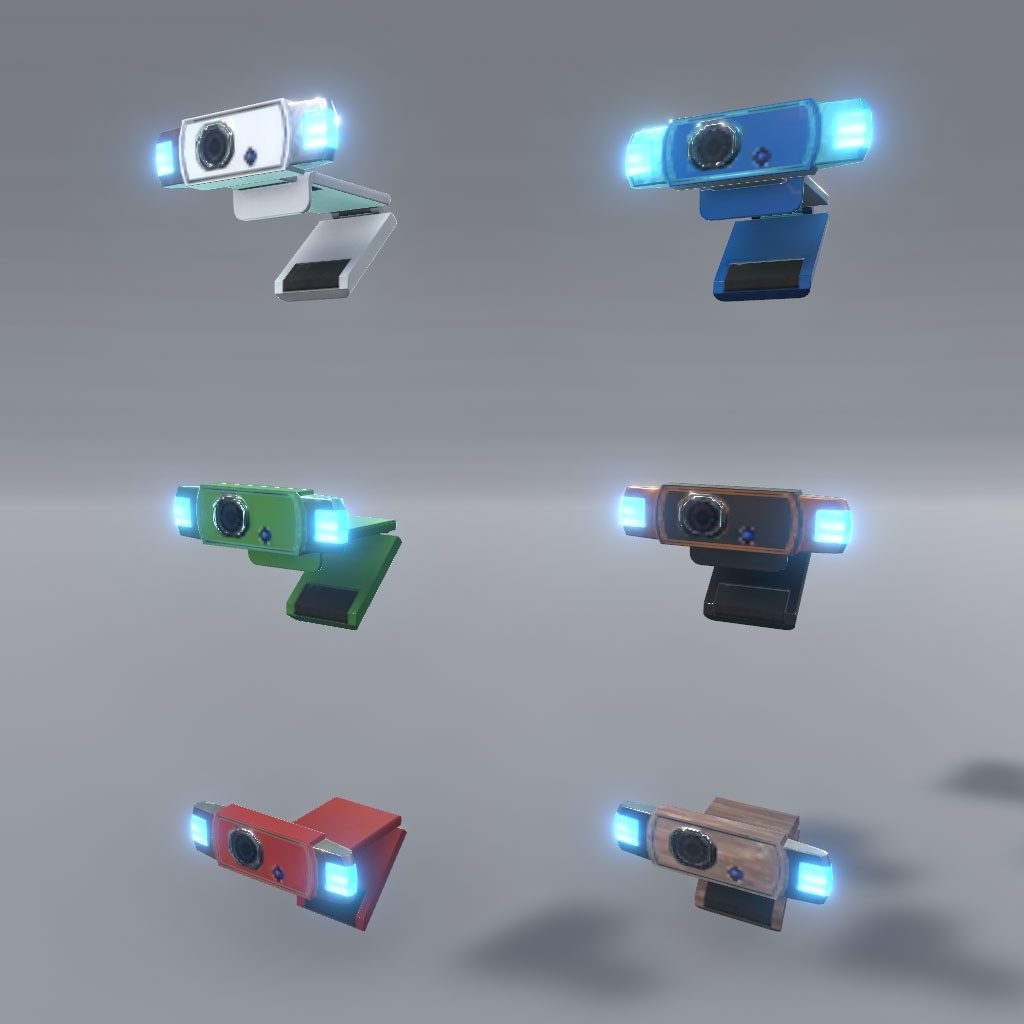 【VRChat想定】サイバーデスク&サイバーガジェット(42点&84点)