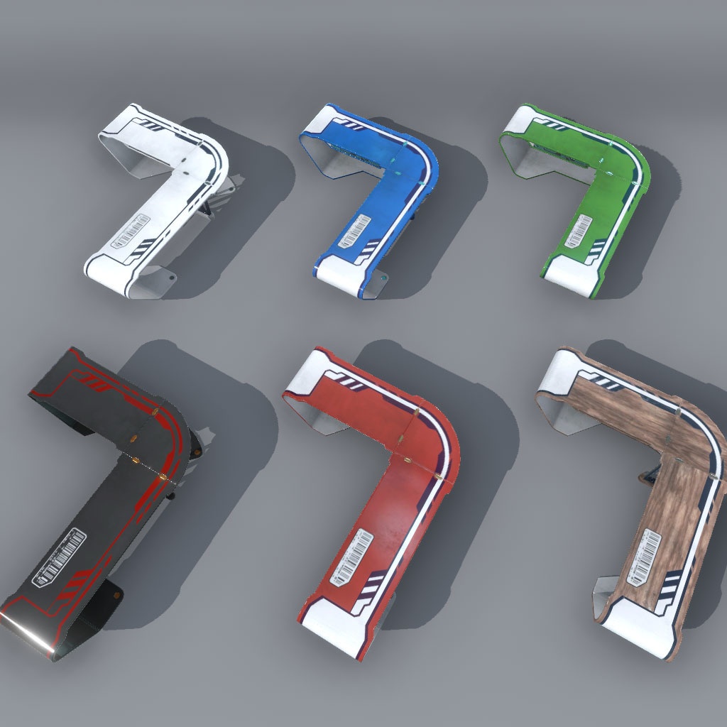 【VRChat想定】サイバーデスク&サイバーガジェット(42点&84点)