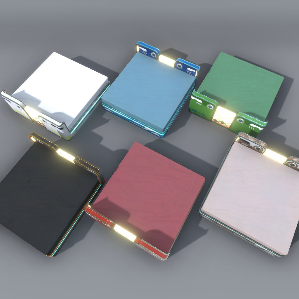 【VRChat想定】サイバーベッド(54点)