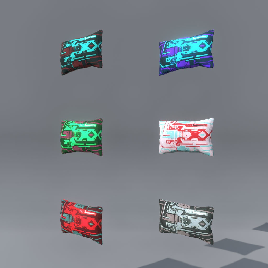 【VRChat想定】サイバーベッド(54点)