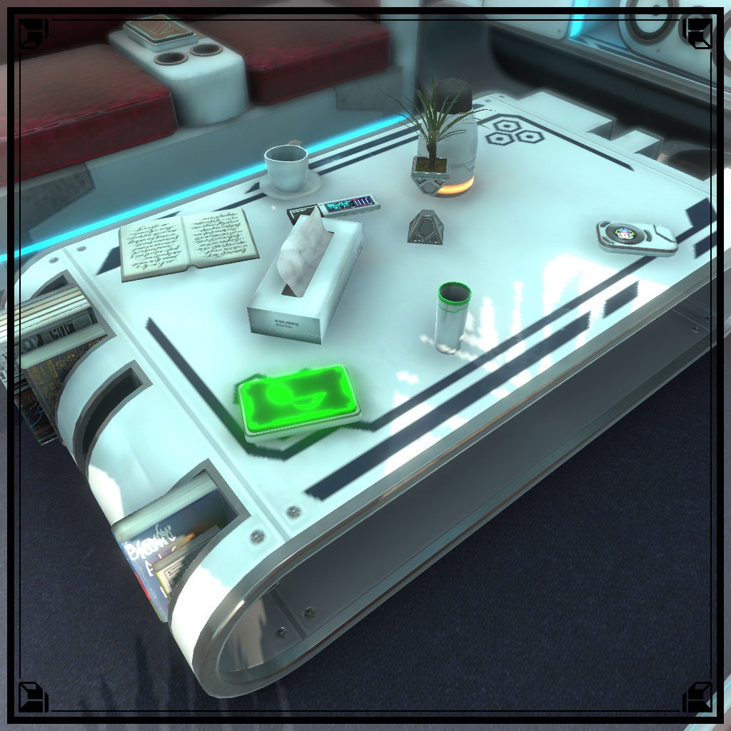 【VRChat想定】サイバーソファ(18点)