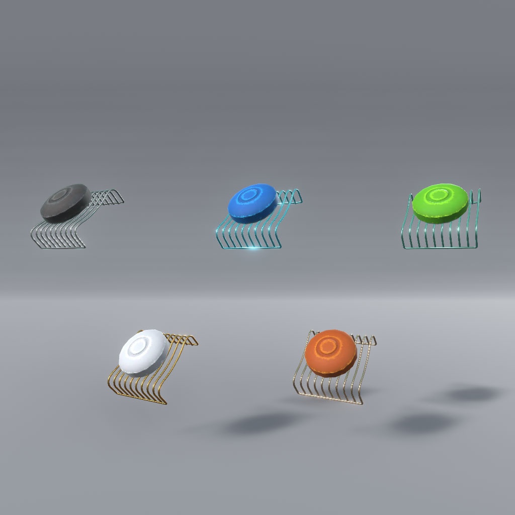 【VRChat想定】サイバー洗面台&サイバーバスアメニティ(24点&95点)