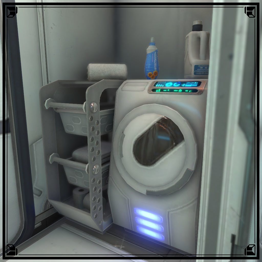 【VRChat想定】サイバー洗面台&サイバーバスアメニティ(24点&95点)