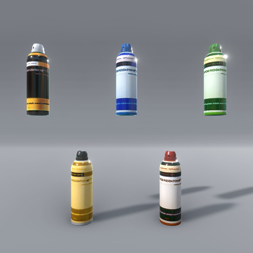 【VRChat想定】サイバー洗面台&サイバーバスアメニティ(24点&95点)