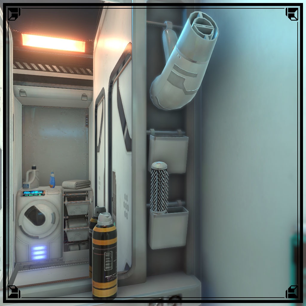 【VRChat想定】サイバー洗面台&サイバーバスアメニティ(24点&95点)