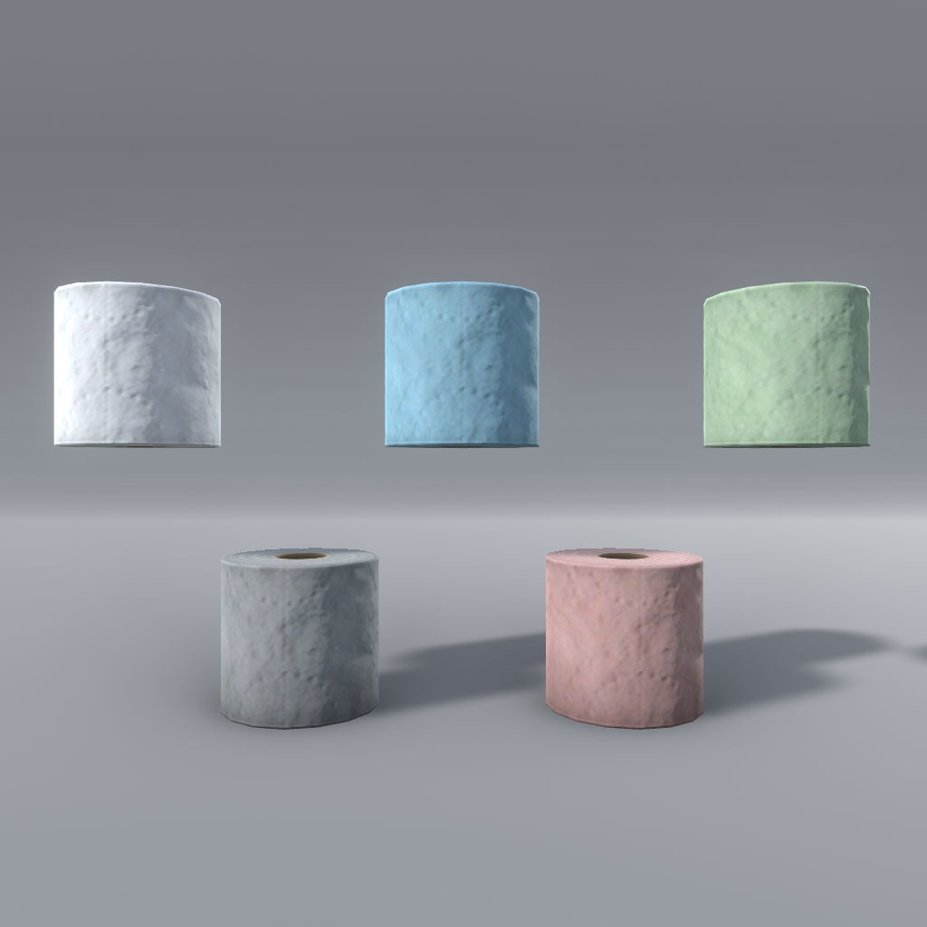 【VRChat想定】サイバー洗面台&サイバーバスアメニティ(24点&95点)