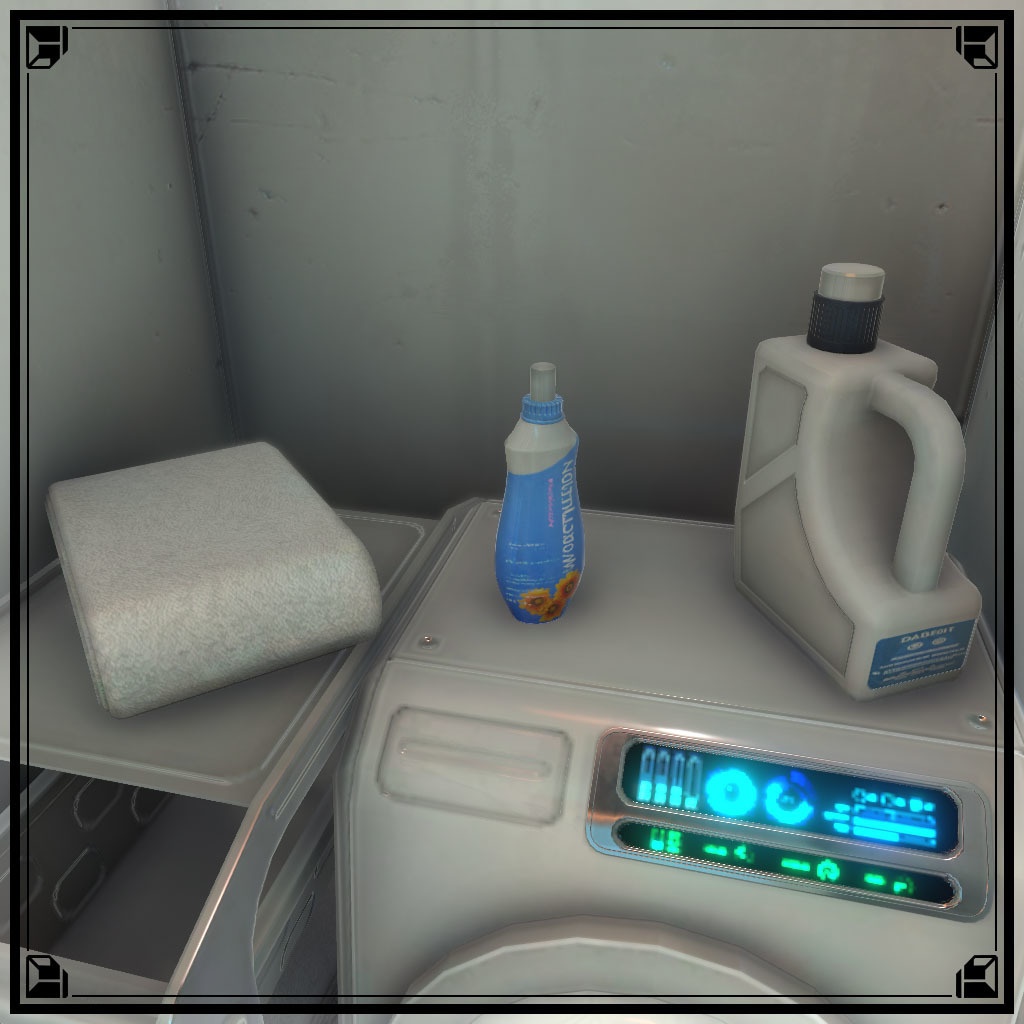 【VRChat想定】サイバー洗面台&サイバーバスアメニティ(24点&95点)