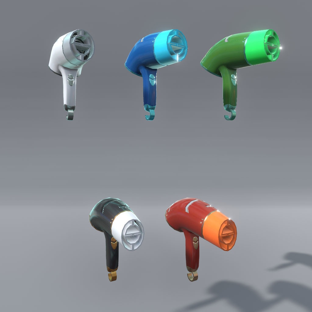 【VRChat想定】サイバー洗面台&サイバーバスアメニティ(24点&95点)