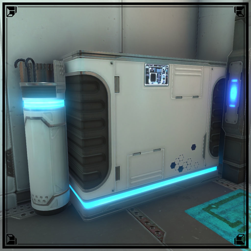 【VRChat想定】サイバー玄関小物(24点)