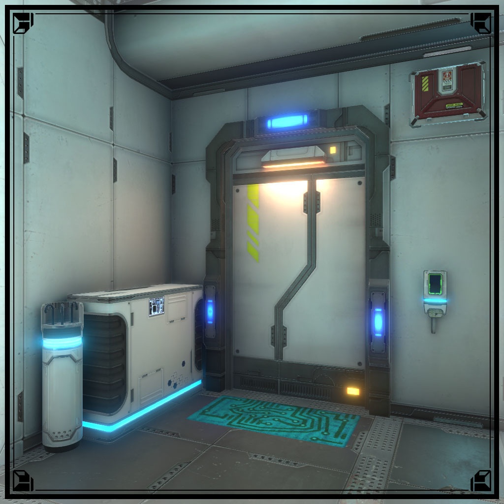 【VRChat想定】サイバー玄関小物(24点)