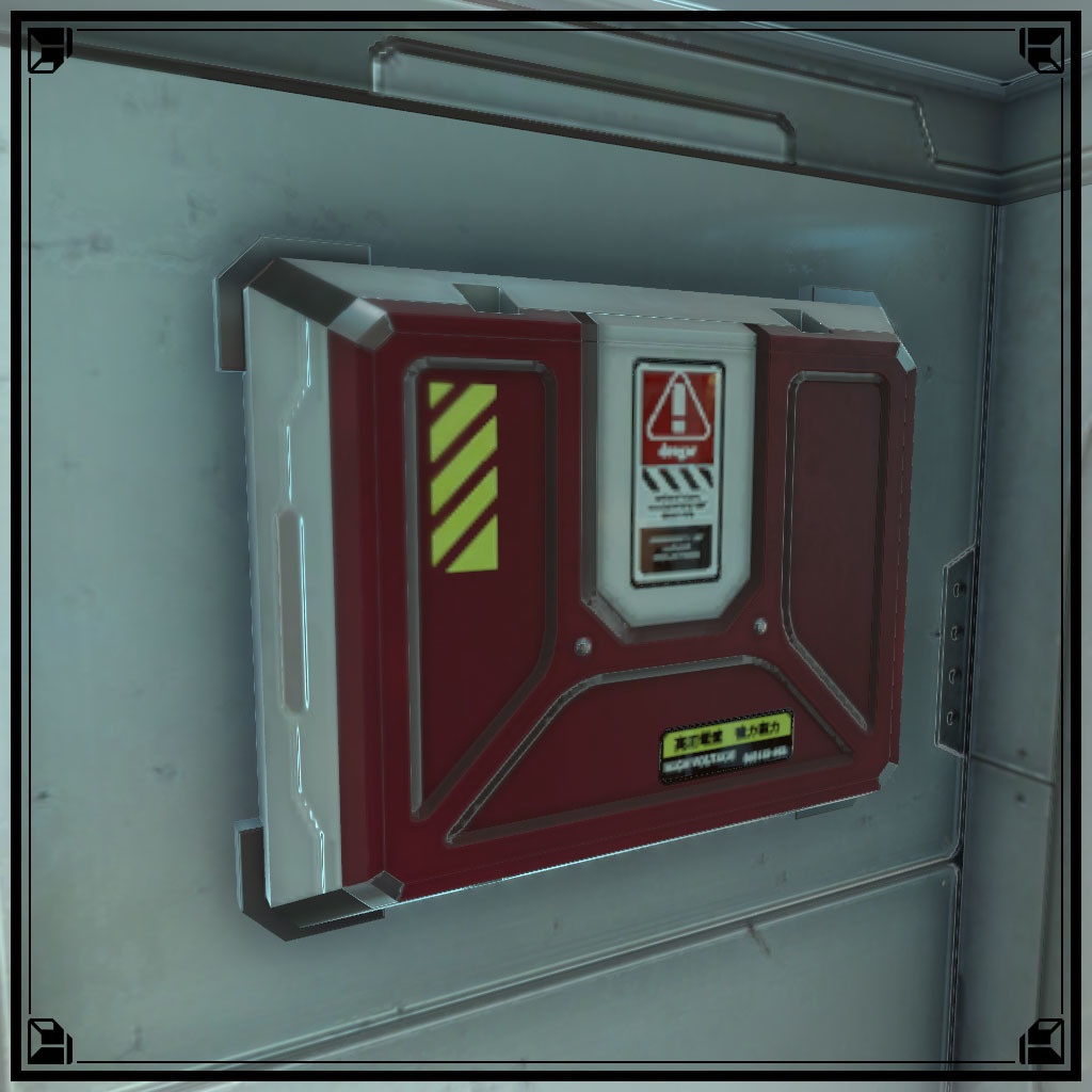 【VRChat想定】サイバー玄関小物(24点)