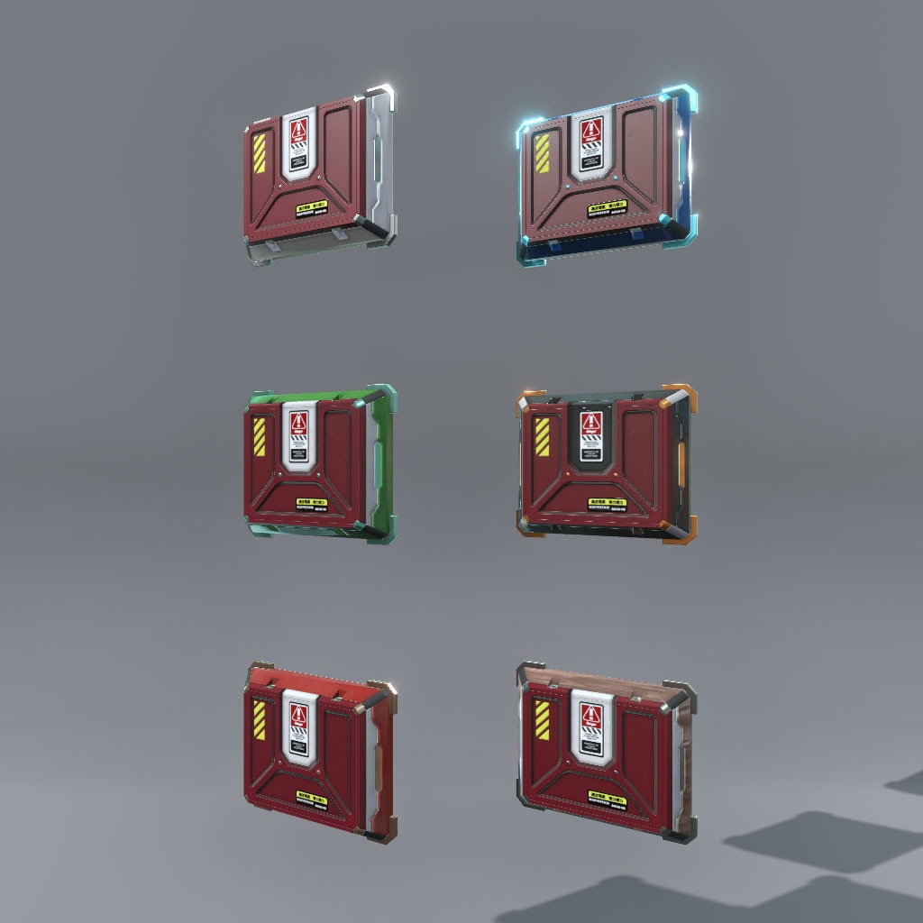 【VRChat想定】サイバー玄関小物(24点)