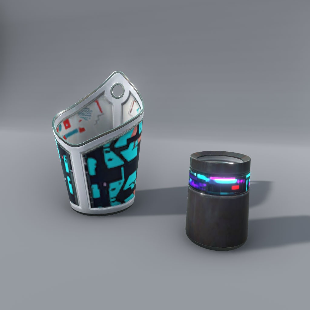 【VRChat想定】サイバー小物(22点)