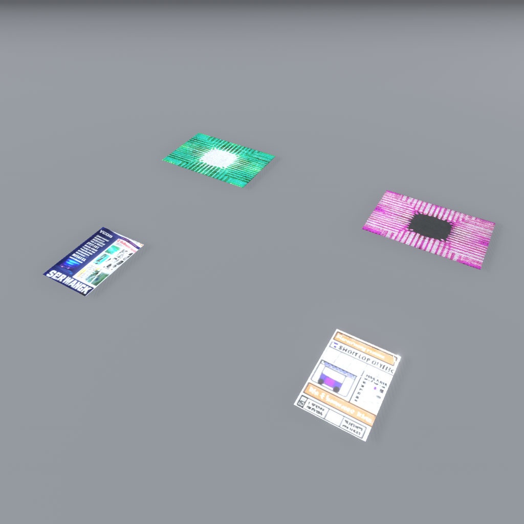 【VRChat想定】サイバー小物(22点)