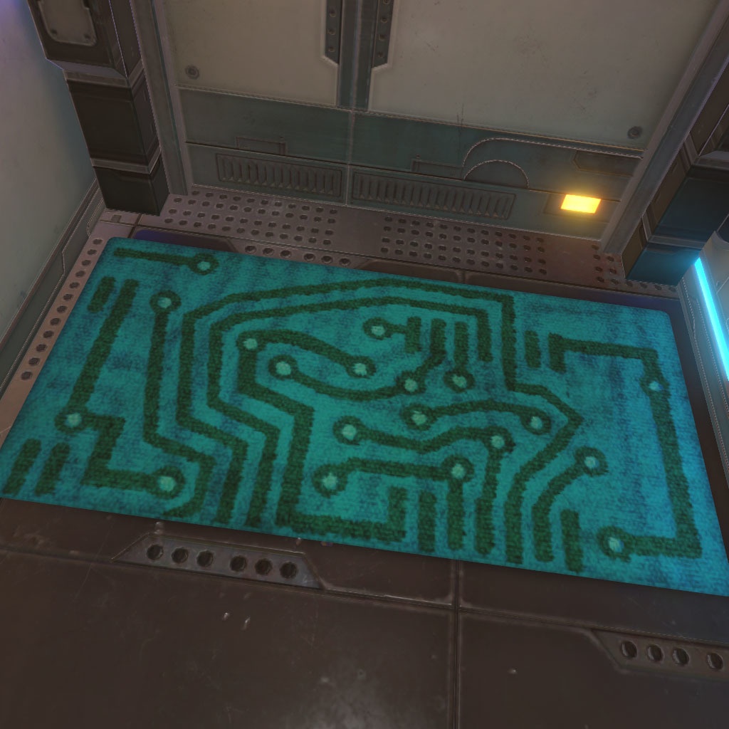 【VRChat想定】サイバーカーペット(5点)