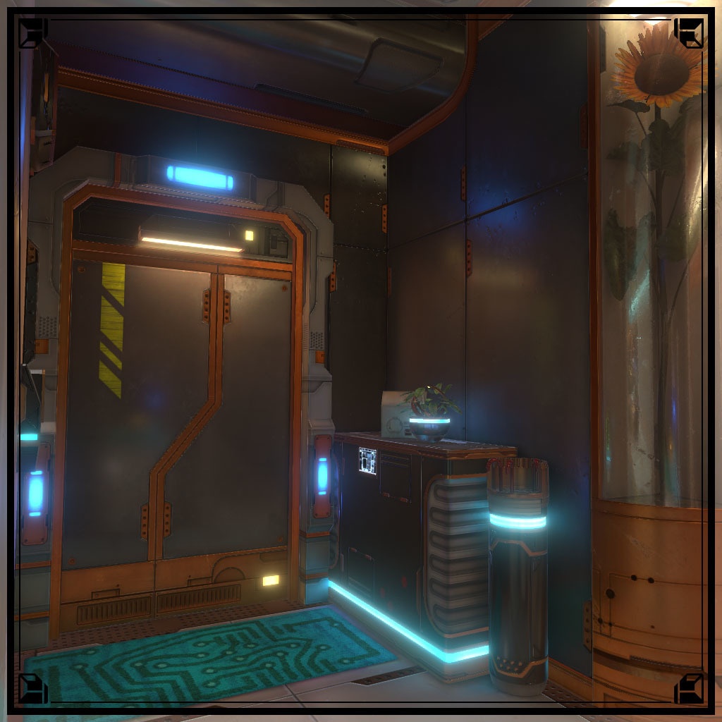 【VRCワールド】サイバーアパートメント Lサイズ(家具フルセット933点)