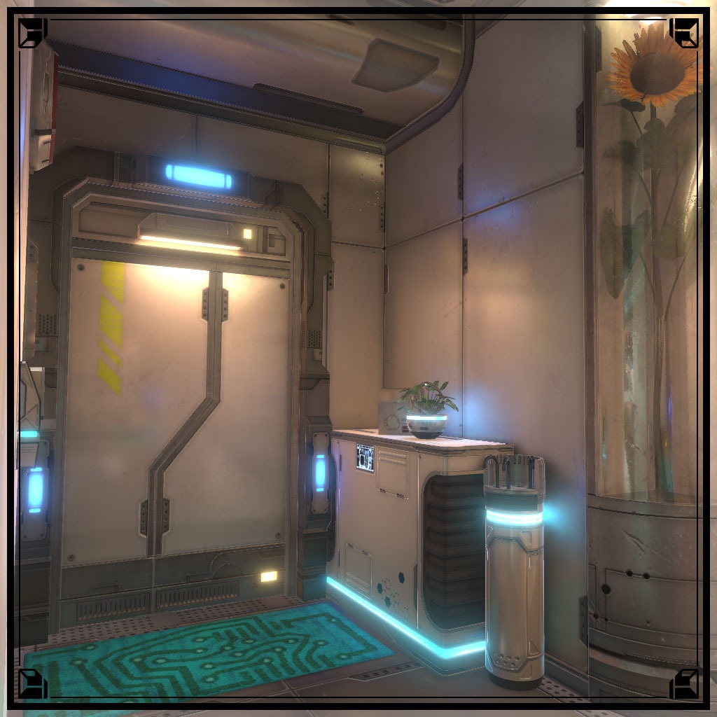 【VRCワールド】サイバーアパートメント Lサイズ(家具フルセット933点)