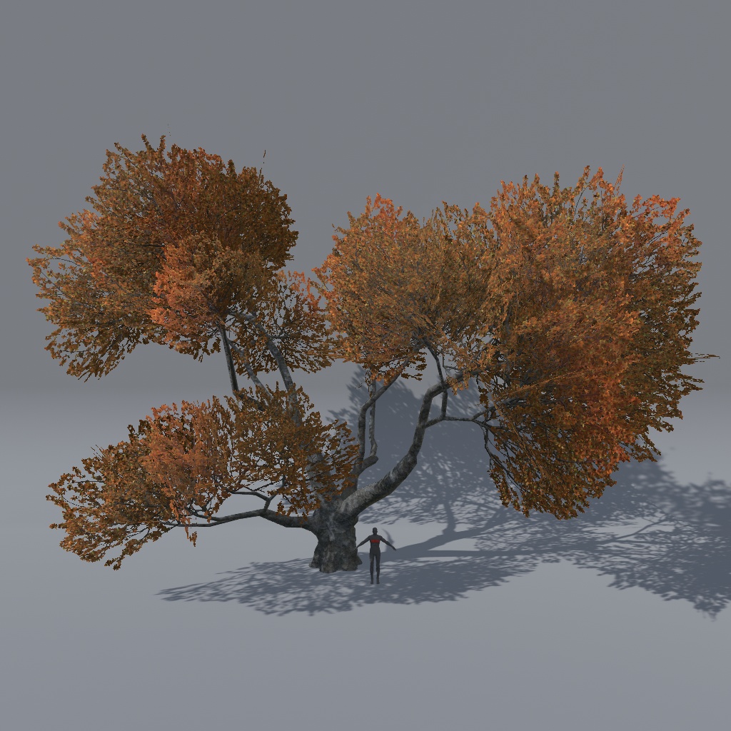 【VRChat想定】桜の木(花、葉、紅葉)、揺れるシェーダー、花びらパーティクル付き(27点)