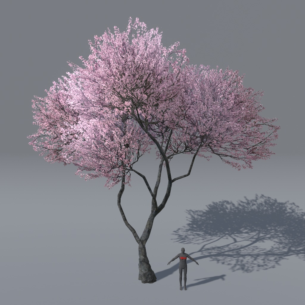 【VRChat想定】桜の木(花、葉、紅葉)、揺れるシェーダー、花びらパーティクル付き(27点)