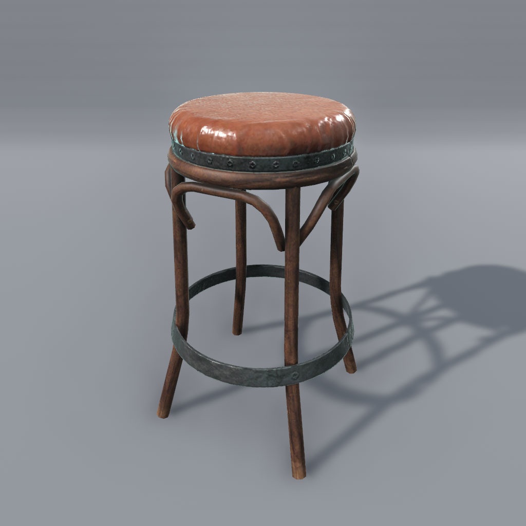 【VRChat想定】中世ファンタジーダイニングテーブル(2点)